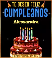 GIF Te deseo Feliz Cumpleaños Alessandra